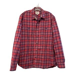 Lucky Brand Men’s Button Down Plaid Shirt in size XXL